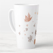 Pumpkins und Blätter im Herbst Milchtasse (Linke Ecke)