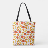 Pumpkins und Blätter Tote Tasche (Rückseite)