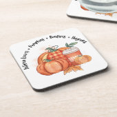 PUMPKINS UND BONFIRES GETRÄNKEUNTERSETZER (Linke Seite)