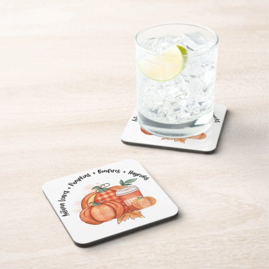 PUMPKINS UND BONFIRES GETRÄNKEUNTERSETZER (Rechte Seite)