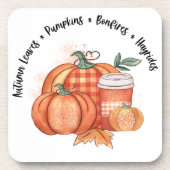 PUMPKINS UND BONFIRES GETRÄNKEUNTERSETZER (Vorderseite)