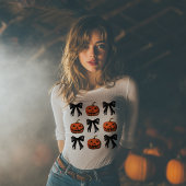Pumpkins und Bows Halloween Tri-Blend Shirt