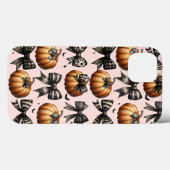 Pumpkins und Bows iPhone Case- Halloween Fall Pink Case-Mate iPhone Hülle (Rückseite (Horizontal))
