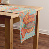 Pumpkins und Chevrons, Erntedank Table Runner Kurzer Tischläufer (Beispiel)