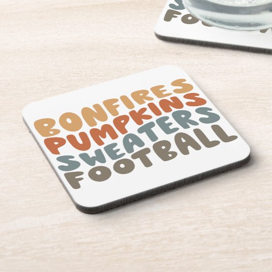 PUMPKINS UND FUSSBALL GETRÄNKEUNTERSETZER (Linke Seite)