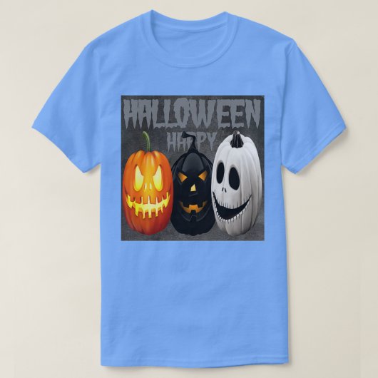 Pumpkins und glückliches Halloween T-Shirt (Design vorne)