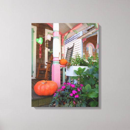 Pumpkins und Herz - Martha's Vineyard Leinwanddruck (Vorderseite)