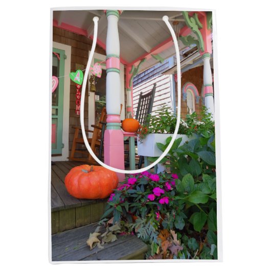 Pumpkins und Herz - Martha's Vineyard Mittlere Geschenktüte (Vorderseite)