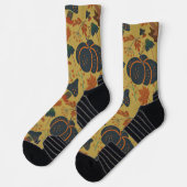 Pumpkins und Karotten nahtlose Musterverpackung Socken (Links)