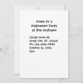 Pumpkins und Mum Herbstbild Einladung (Rückseite)