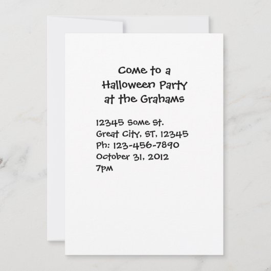 Pumpkins und Mum Herbstbild Einladung (Rückseite)