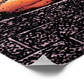 Pumpkins und Mum Herbstbild Poster (Ecke)