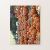 Pumpkins und Mums Herbsternte Fotografie Puzzle (Vertikal)