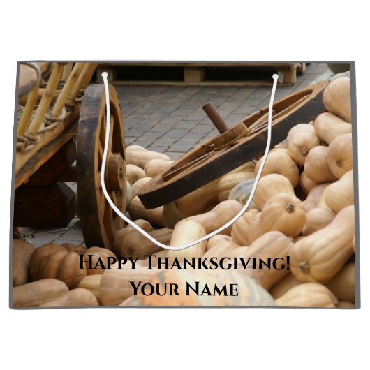 Pumpkins und Räder Große Geschenktüte (Vorderseite)