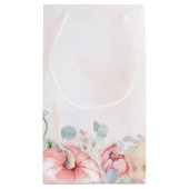 Pumpkins und rot-pinke Blume fallen Kinderdusche Kleine Geschenktüte (Rückseite)