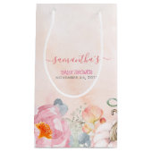 Pumpkins und rot-pinke Blume fallen Kinderdusche Kleine Geschenktüte (Vorderseite)