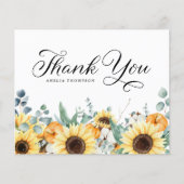 Pumpkins und Sonnenblumen Fall Baby Dusche Vielen (Vorderseite)