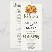 Pumpkins und Sonnenblumen Fall White Wedding Progr (Vorne/Hinten)