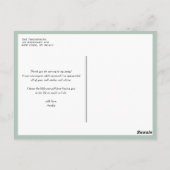 Pumpkins und Sonnenblumen Kinderdusche Danke Postkarte (Rückseite)