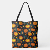 Pumpkins und Spider Webs Tasche (Rückseite)