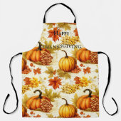 Pumpkins und Trauben glückliches Erntedankfest Schürze (Vorderseite)
