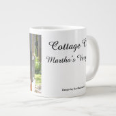 Pumpkins und Wicker Rocker - Martha's Vineyard Jumbo-Tasse (Vorderseite Rechts)