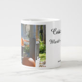 Pumpkins und Wicker Rocker - Martha's Vineyard Jumbo-Tasse (Vorderseite)