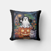 Pumpkins Verkauf & Coffein Ghost & Cat Throw Kisse Kissen (Vorderseite)