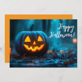 Pumpkins von Night Halloween Grußkarte Einladung (Vorne/Hinten)