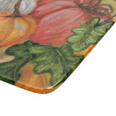 Pumpkins - Wasserfarbe Schneidebrett (Ecke)