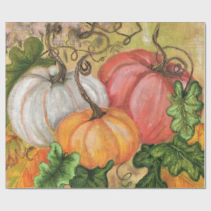 Pumpkins - Wasserfarben Kunst Geschenkpapier