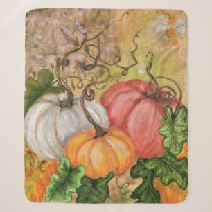 Pumpkins - Wasserfarben Kunst Sherpadecke