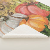 Pumpkins - Wasserfarben Kunst Sherpadecke (3/4)