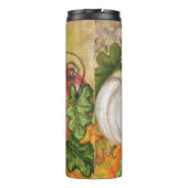 Pumpkins - Wasserfarben Kunst Thermosbecher (Rückseite)