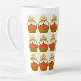 ☕ **Pumpkins & Wheat Basket Latte Mug Milchtasse