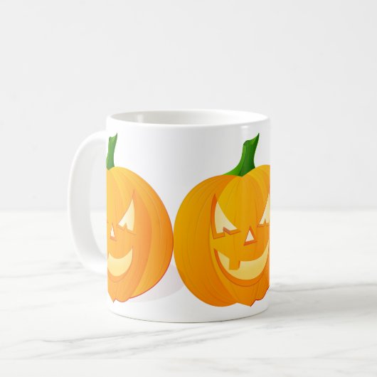 Pumpkins White Coffee Tasse (Vorderseite Links)