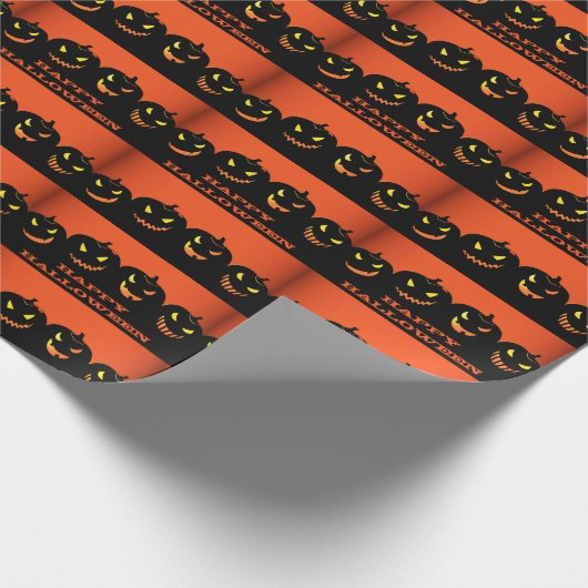 Pumpkins Wrapping Paper Geschenkpapier (Ecke)