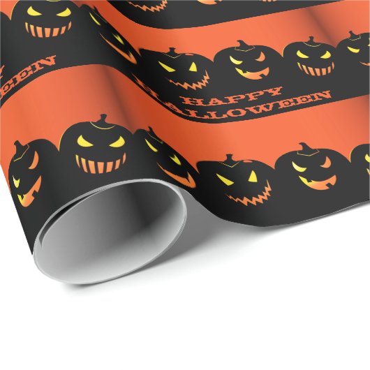 Pumpkins Wrapping Paper Geschenkpapier (Rolleneckpunkt)