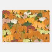 Pumpkins Wrapping Paper Sheets Geschenkpapier Set (Vorderseite 2)
