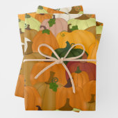 Pumpkins Wrapping Paper Sheets Geschenkpapier Set (Beispiel)