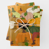 Pumpkins Wrapping Paper Sheets Geschenkpapier Set (Beispiel)