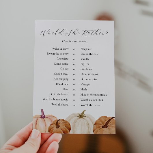 Pumpkins würden eher eine Spielkarte haben Einladung