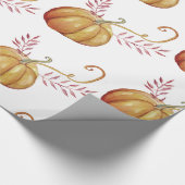 Pumpkins, Zeichnend Wrapping Paper Geschenkpapier (Ecke)