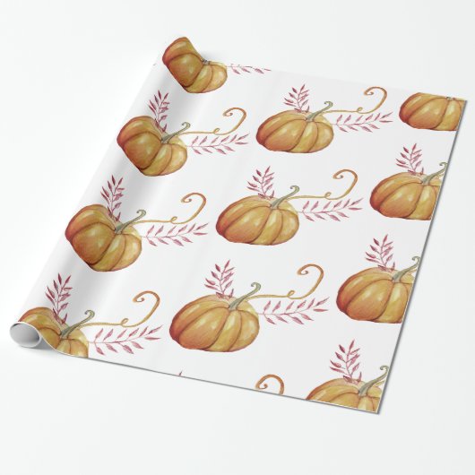 Pumpkins, Zeichnend Wrapping Paper Geschenkpapier (Ungerollt)