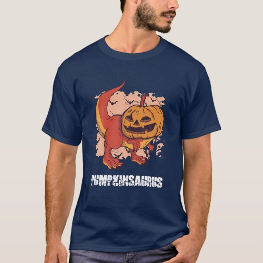 Pumpkinsaurus Pumpkin Rex Halloween T Rex Pumkin H T-Shirt (Vorderseite)