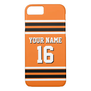 Pumpkn Orange Black Team Jersey Name Case-Mate iPhone Hülle
