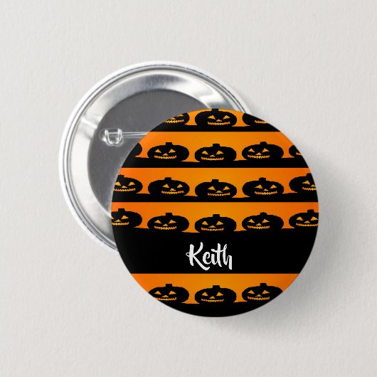 Pumpköpfe halloween Theme Button (Vorne & Hinten)
