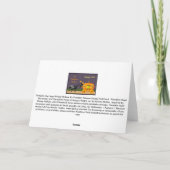 Pumpkutsche Die Herbstsaisonkarte Feiertagskarte (Rückseite)