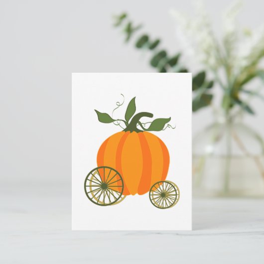 Pumpkutsche Postkarte (Stehend Vorderseite)