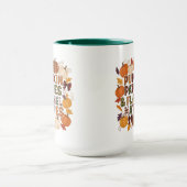 Pumpkutschen und Flanell Matches - Herbst Tasse (Zentrum)